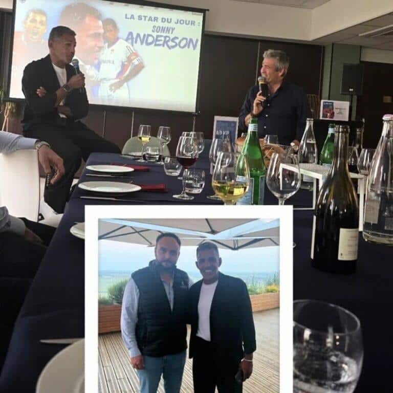 Rencontre avec Sonny Anderson organisée par La Fabrica Events avec ADJAN
